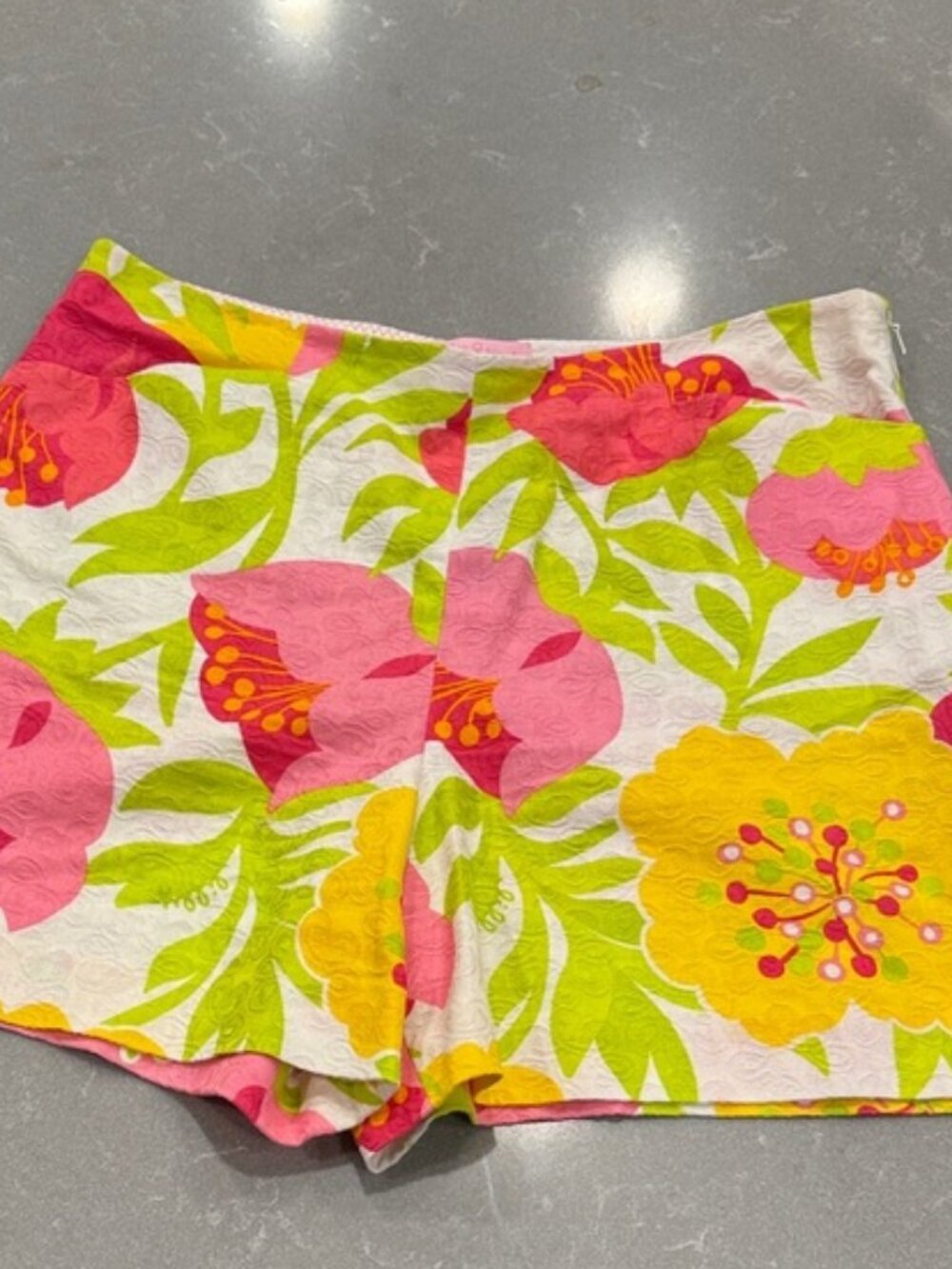 Floral Shorts - Pink, Green, Yellow